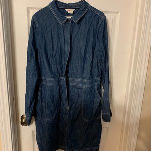 Jean Coverall Mini Dress